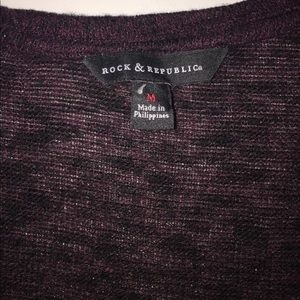 Rock and Republic purple sweater.